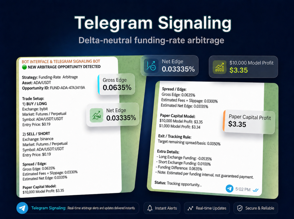 Arbitrage scanner telegram signaling
