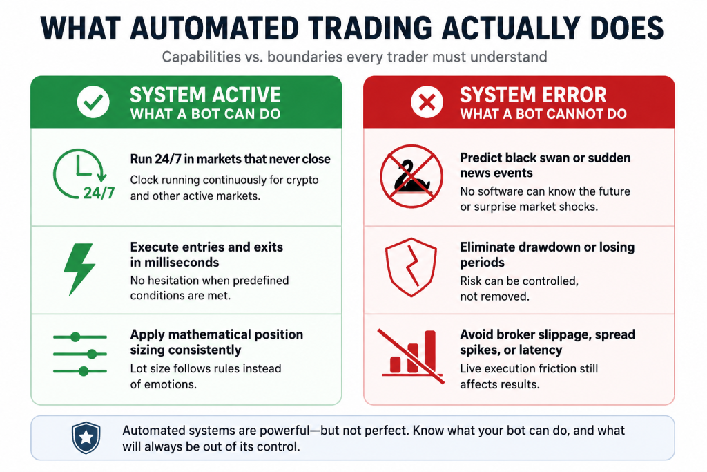 Automated trading capabilities. James Trading University